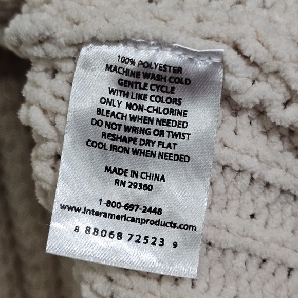 Dip XL Beige Cable Knit Fisherman Sweater Classic Preppy Cozy Old Money Style - Picture 5 of 7